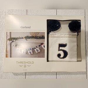 Threshold Garland with Blue and White Details